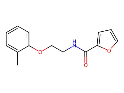 N-[2-(2-methylphenoxy)ethyl]furan-2-carboxamide structure