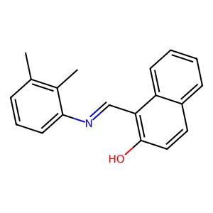 1-[(2,3-Dimethyl-phenylimino)-methyl]-naphthalen-2-ol structure