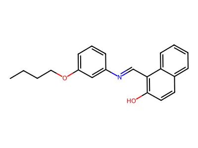1-{[(3-Butoxyphenyl)imino]methyl}-2-naphthol structure
