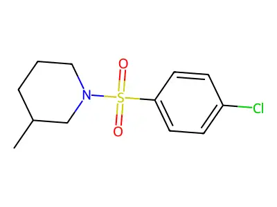 1-[(4-Chlorophenyl)sulfonyl]-3-methylpiperidine structure