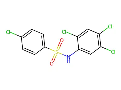 4-Chloro-N-(2,4,5-trichlorophenyl)benzenesulfonamide structure