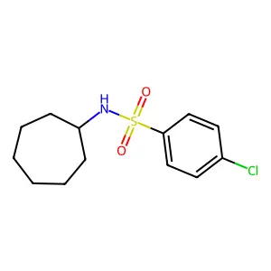 4-chloro-N-cycloheptylbenzenesulfonamide structure