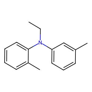 Ethyl-M-tolyl-O-tolyl-amine structure