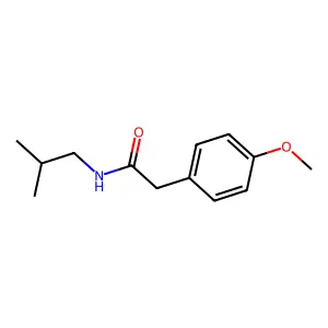 2-(4-methoxyphenyl)-N-(2-methylpropyl)acetamide structure
