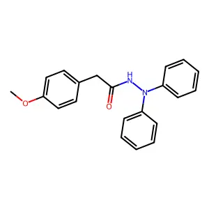2-(4-甲氧基苯基)-N,N-二苯基乙酰肼 structure