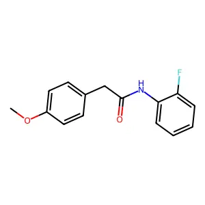 N-(2-fluorophenyl)-2-(4-methoxyphenyl)acetamide structure