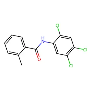 2-methyl-N-(2,4,5-trichlorophenyl)benzamide structure