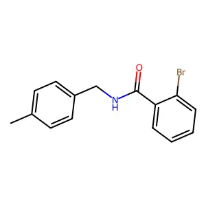 2-bromo-N-[(4-methylphenyl)methyl]benzamide structure
