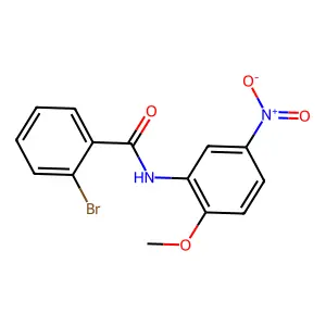 2-bromo-N-(2-methoxy-5-nitrophenyl)benzamide structure