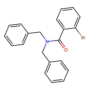 N,N-dibenzyl-2-bromobenzamide structure