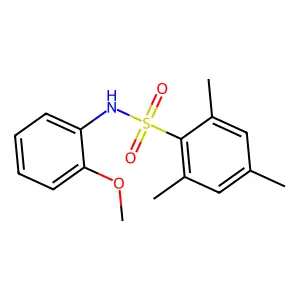 N-(2-methoxyphenyl)-2,4,6-trimethylbenzenesulfonamide structure