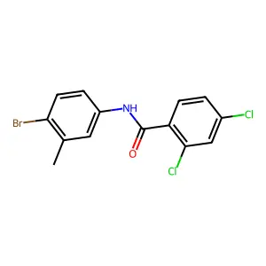 N-(4-bromo-3-methylphenyl)-2,4-dichlorobenzamide structure