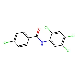 4-chloro-N-(2,4,5-trichlorophenyl)benzamide structure