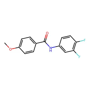 N-(3,4-difluorophenyl)-4-methoxybenzamide structure