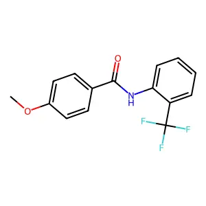 4-methoxy-N-[2-(trifluoromethyl)phenyl]benzamide structure
