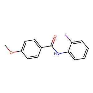 N-(2-iodophenyl)-4-methoxybenzamide structure