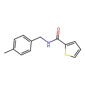 N-[(4-methylphenyl)methyl]thiophene-2-carboxamide structure