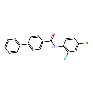 N-(4-bromo-2-fluorophenyl)-4-phenylbenzamide structure