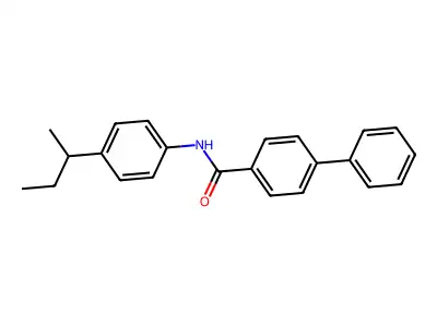 N-[4-(butan-2-yl)phenyl]biphenyl-4-carboxamide structure