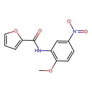 N-(2-methoxy-5-nitrophenyl)furan-2-carboxamide structure