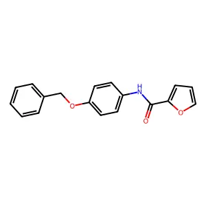 N-(4-(苄氧基)苯基)-2-呋喃甲酰胺 structure