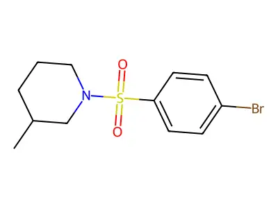 1-(4-Bromophenyl)sulfonyl-3-methylpiperidine structure