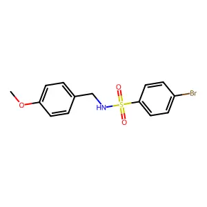 4-bromo-N-(4-methoxybenzyl)benzenesulfonamide structure