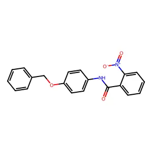 N-[4-(benzyloxy)phenyl]-2-nitrobenzamide structure
