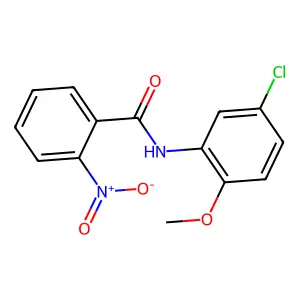 N-(5-chloro-2-methoxyphenyl)-2-nitrobenzamide structure
