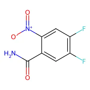 4,5-Difluoro-2-nitrobenzamide structure