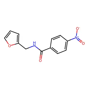 N-(2-furylmethyl)-4-nitrobenzamide structure