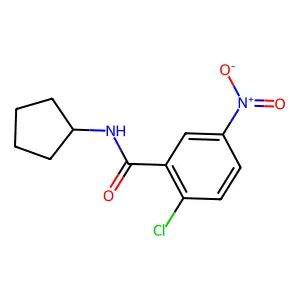 2-chloro-N-cyclopentyl-5-nitrobenzamide structure