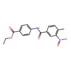 Ethyl 4-[(4-methyl-3-nitrobenzoyl)amino]benzoate structure