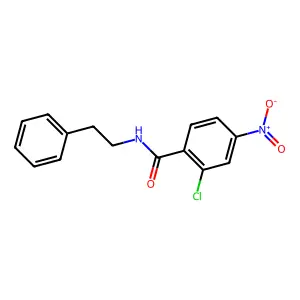 2-chloro-4-nitro-N-(2-phenylethyl)benzamide structure