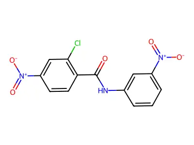 2-chloro-4-nitro-N-(3-nitrophenyl)benzamide structure