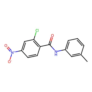 2-chloro-N-(3-methylphenyl)-4-nitrobenzamide structure