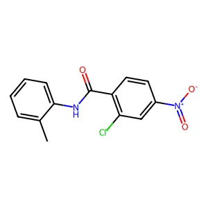 2-chloro-N-(2-methylphenyl)-4-nitrobenzamide structure