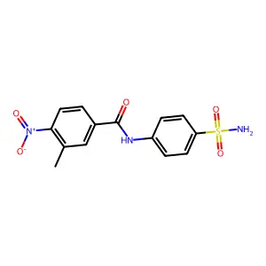 3-methyl-4-nitro-N-(4-sulfamoylphenyl)benzamide structure
