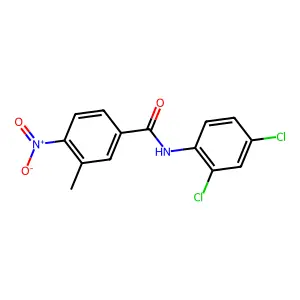 N-(2,4-dichlorophenyl)-3-methyl-4-nitrobenzamide structure