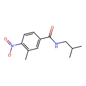 3-methyl-N-(2-methylpropyl)-4-nitrobenzamide structure