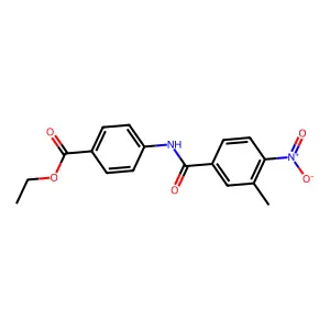 Ethyl 4-[(3-methyl-4-nitrobenzoyl)amino]benzoate structure