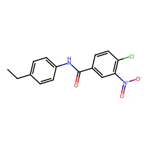 4-chloro-N-(4-ethylphenyl)-3-nitrobenzamide structure