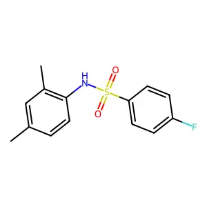 N-(2,4-二甲基苯基)-4-氟苯磺酰胺 structure
