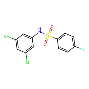 N-(3,5-dichlorophenyl)-4-fluorobenzenesulfonamide structure