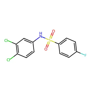 N-(3,4-dichlorophenyl)-4-fluorobenzenesulfonamide structure