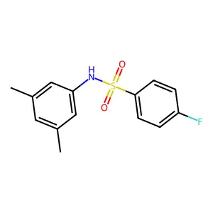 N-(3,5-dimethylphenyl)-4-fluorobenzenesulfonamide structure