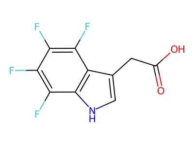 (4,5,6,7-tetrafluoro-1H-indol-3-yl)acetic acid structure