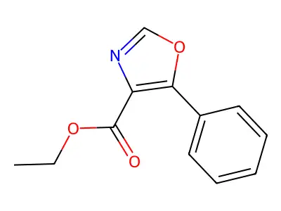 Ethyl 5-phenyl-1,3-oxazole-4-carboxylate structure