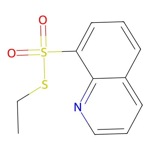 8-Ethylsulfanylsulfonylquinoline structure