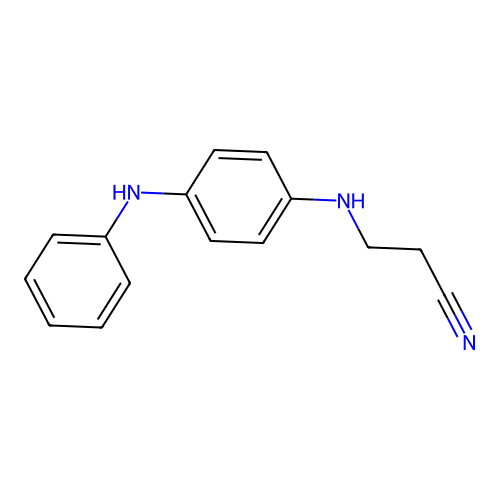 3-{[4-(Phenylamino)phenyl]amino}propanenitrile structure